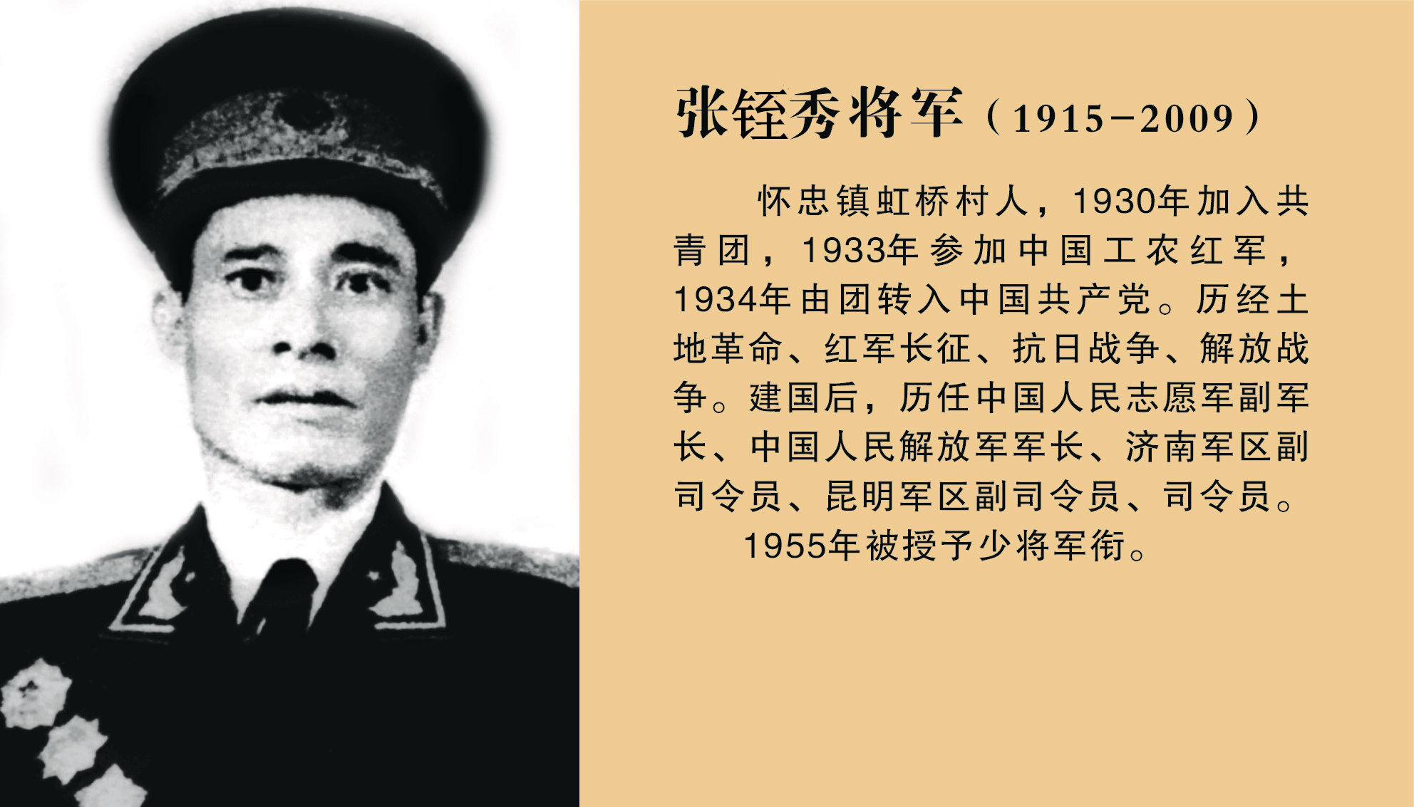 开国将军张铚秀